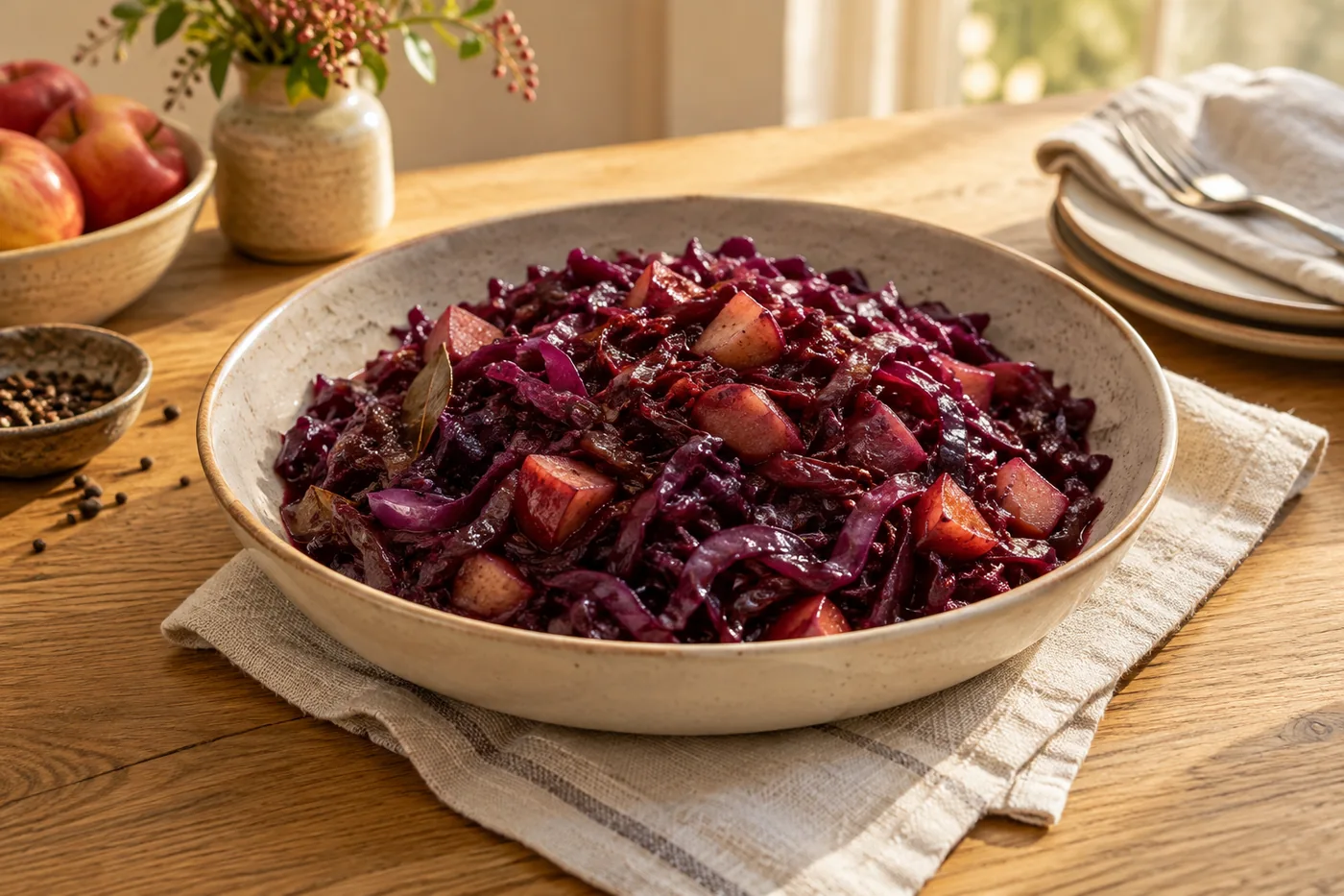 Apfelrotkohl mit feiner Gewürznote
