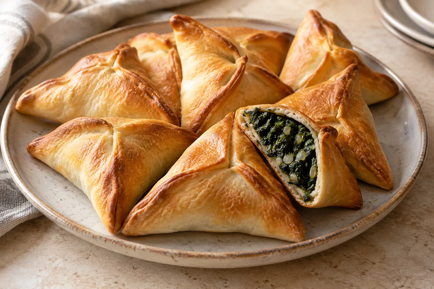 Fatayer – kleine Spinat-Teigtaschen