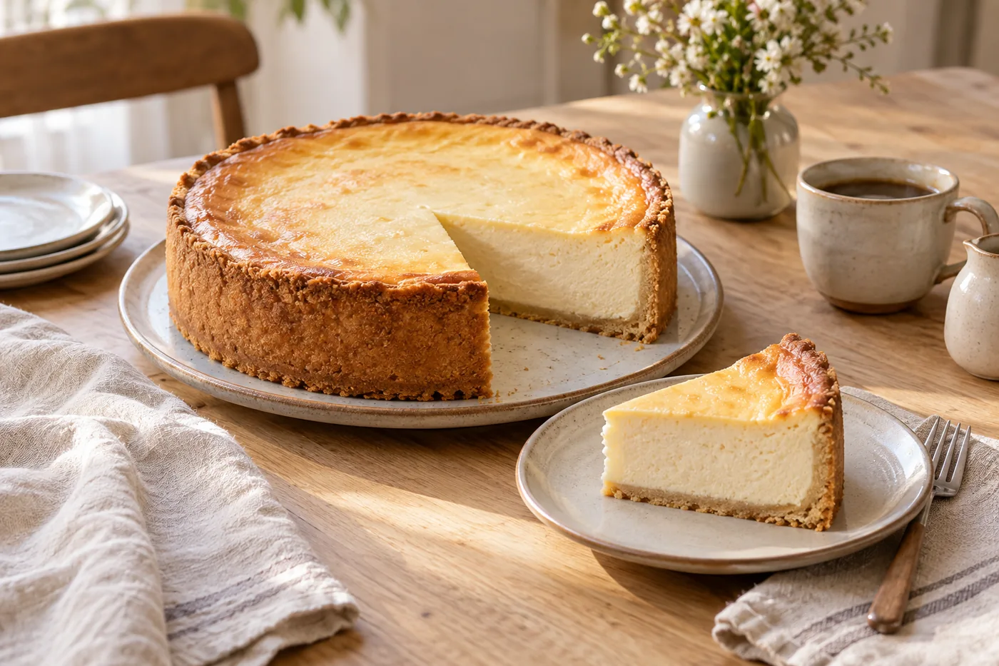 Klassischer Käsekuchen mit Quark