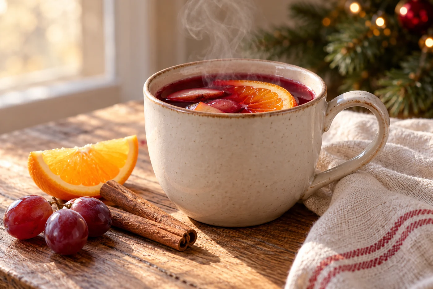 Alkoholfreier Kinderpunsch mit Orange