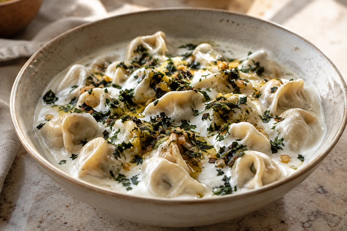 Shish Barak – Fleischteigtaschen in Joghurtsauce