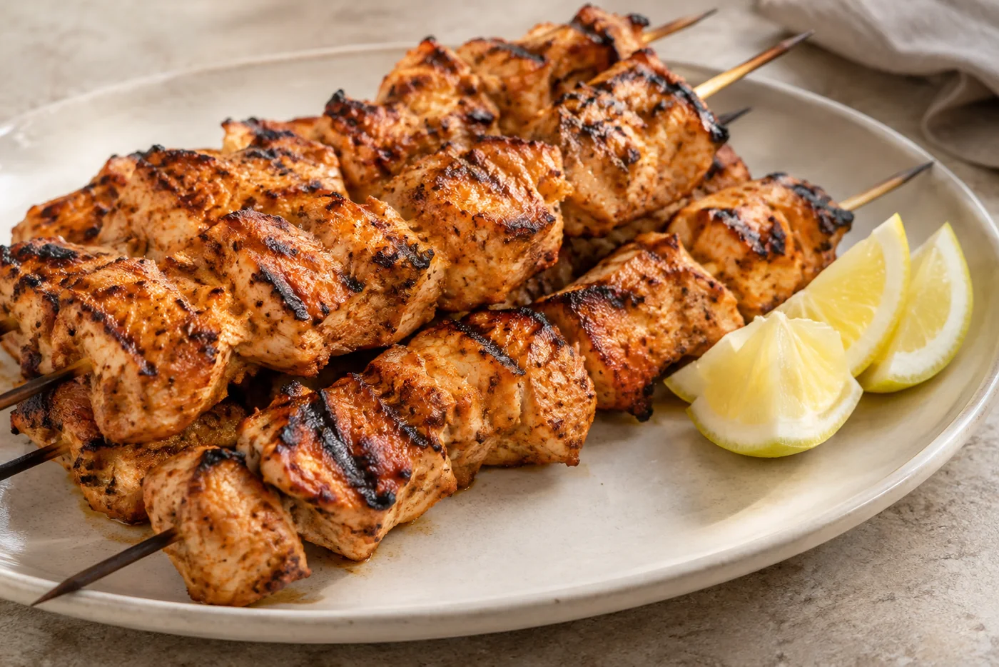 Shish Tawook – Hähnchenspieße mit Zitrone und Joghurt