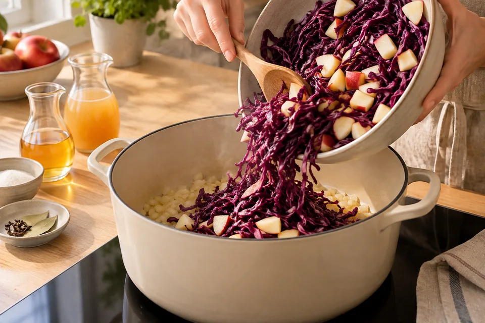 Apfelrotkohl mit feiner Gewürznote – Zubereitungsschritt 2