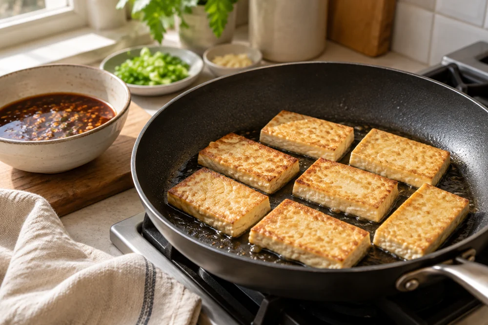 Dubu Jorim – geschmorter Tofu: Zubereitung