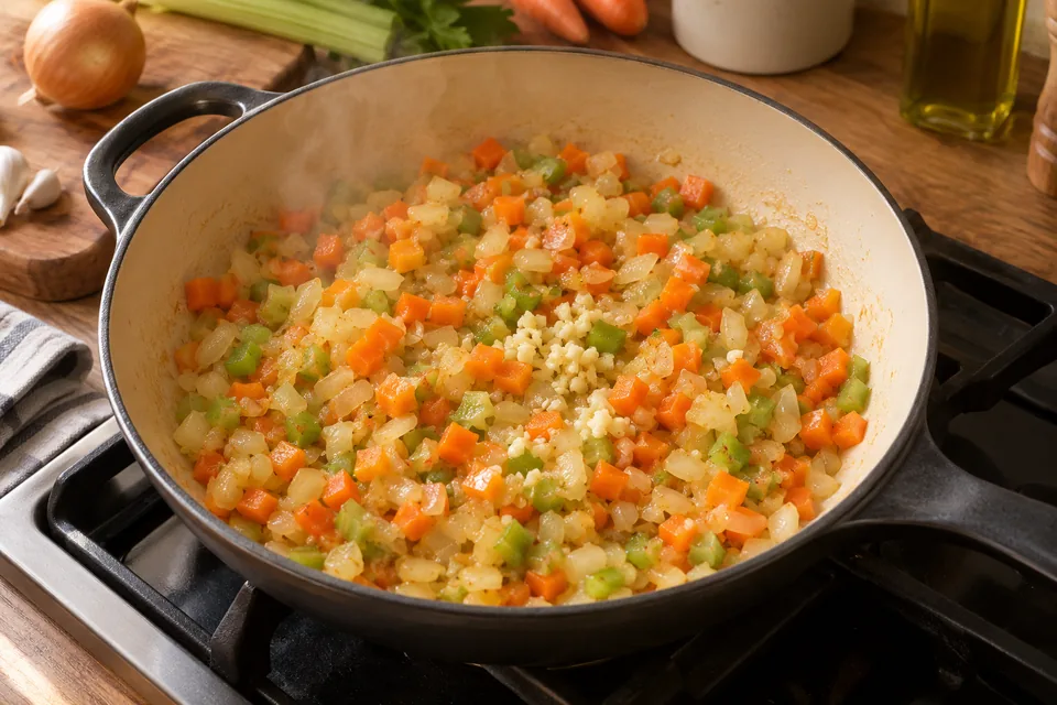 Gigantes mit Tomatensauce: Zubereitungsschritt 2