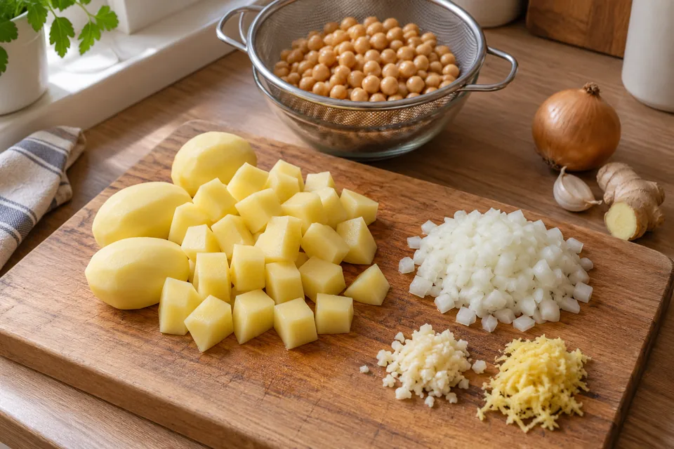 Kichererbsen-Kartoffel-Curry: Zubereitungsschritt 1
