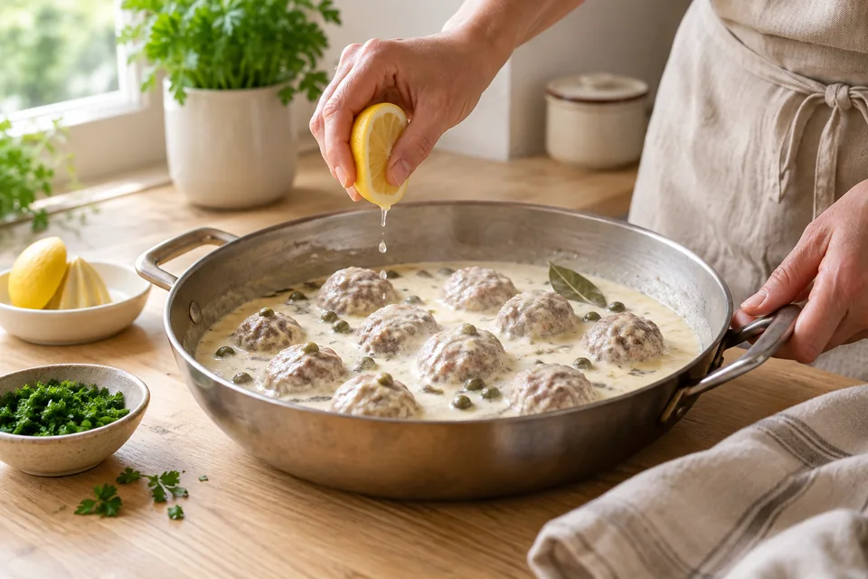 Königsberger Klopse aus Rinderhack – Zubereitungsschritt 4