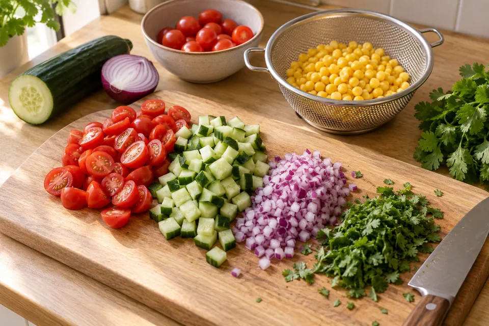 Quinoa-Salat mit Avocado und Limette: Zubereitungsschritt 2
