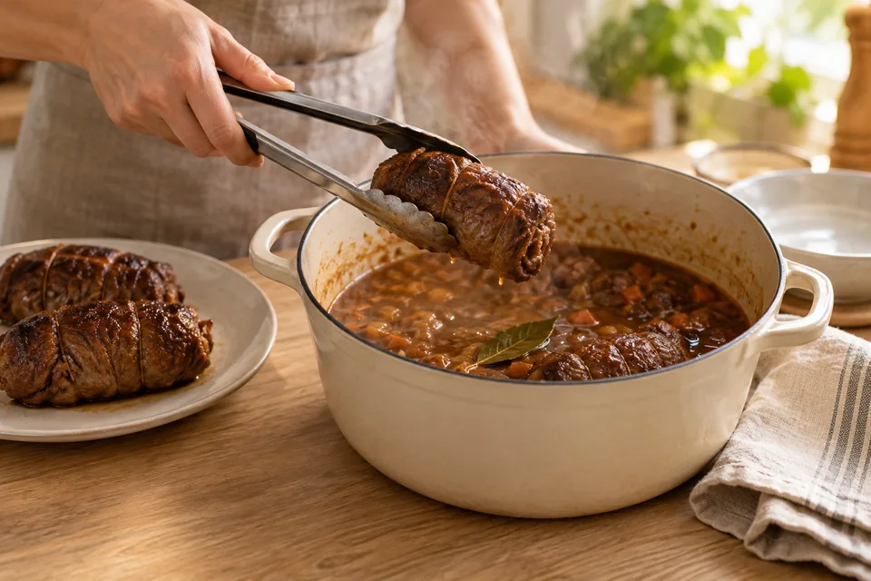 Rinderrouladen mit Pastırma – Zubereitungsschritt 4